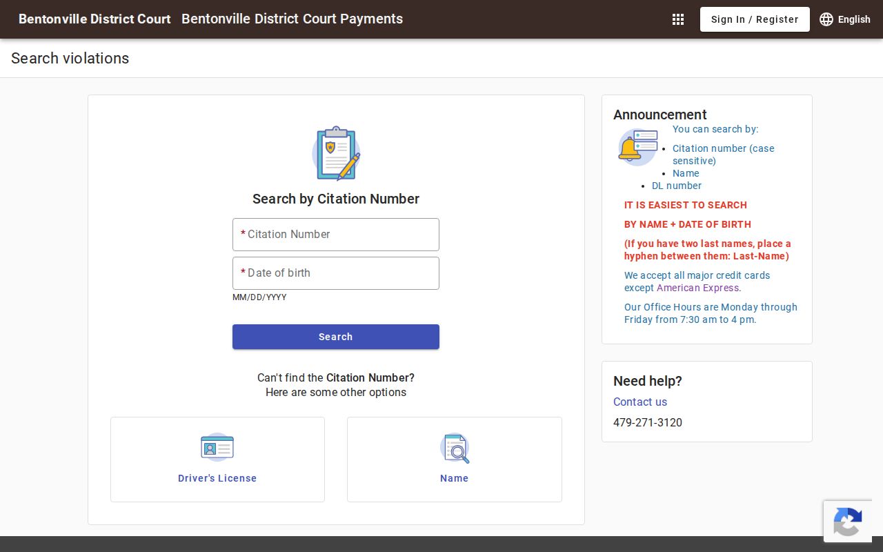 Bentonville people search district court portal