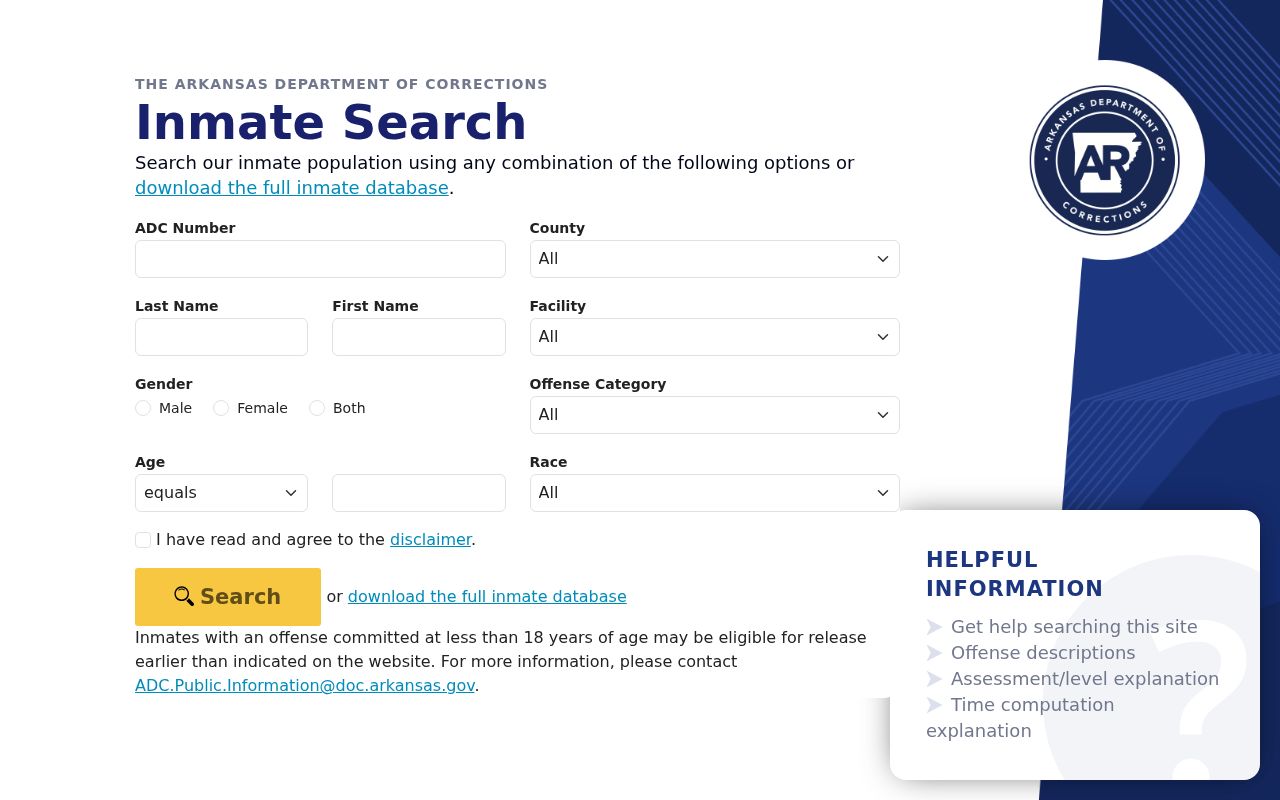 Bentonville people directories Arkansas inmate search