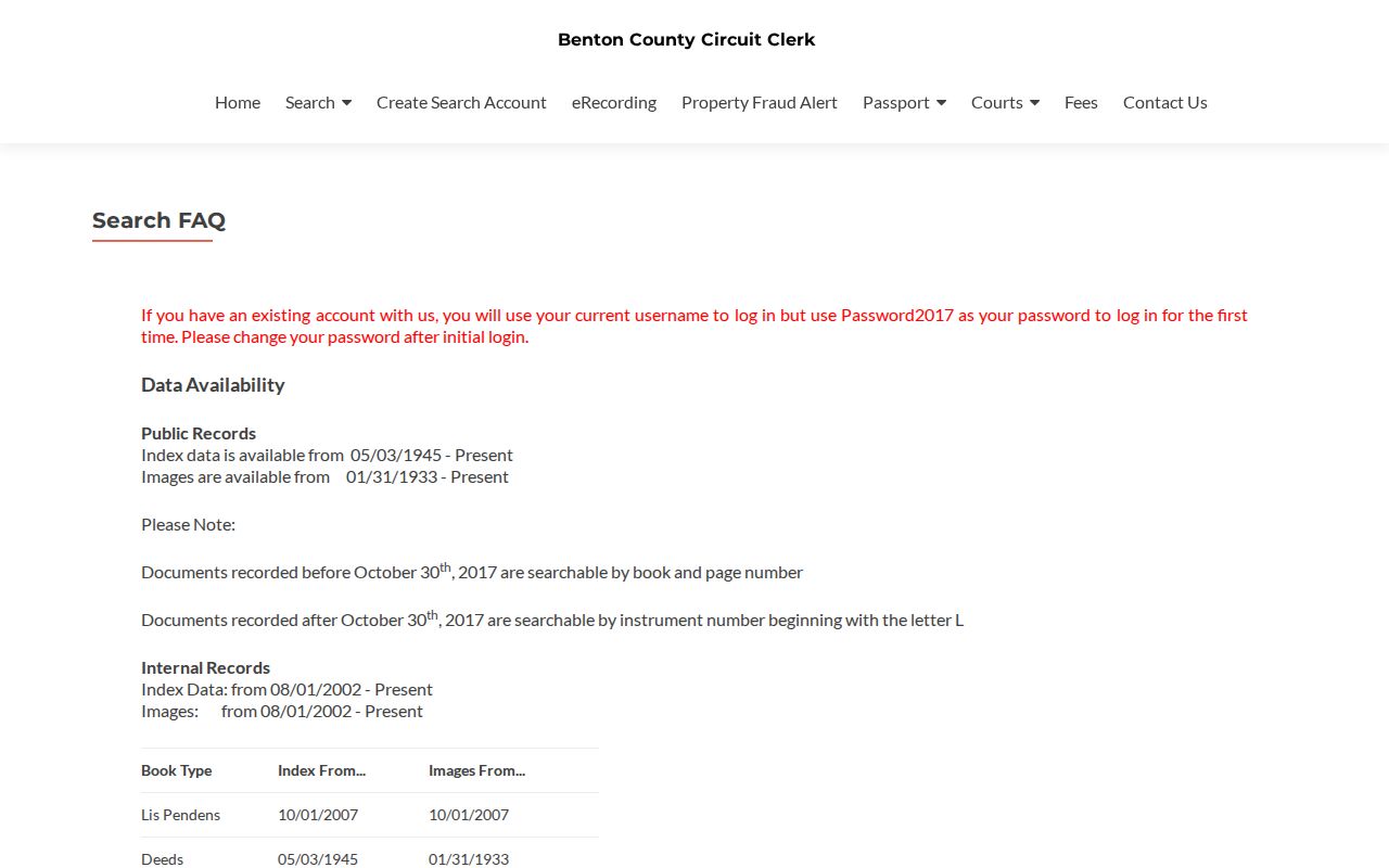 Bentonville public records recorder search FAQ